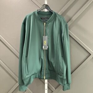 Good Counsel Jacket Men's Size XL Bomber Green Full Zip Gold Hardware NWT